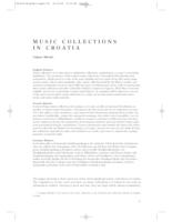 prikaz prve stranice dokumenta Music Collections in Croatia